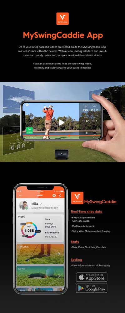 SWING CADDIE SC300i VOICE PORTABLE LAUNCH MONITOR - Image 7